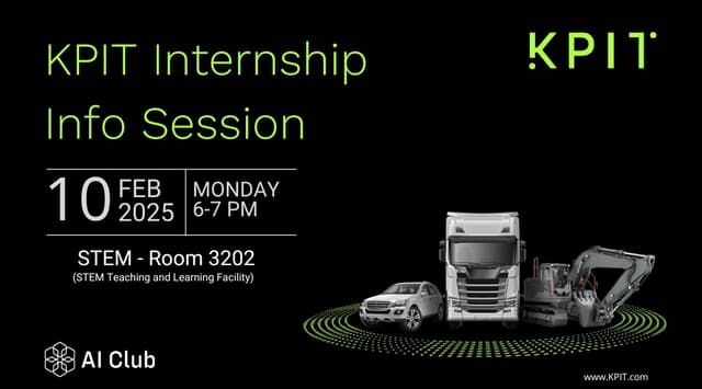 KPIT X AI Club Internship Info Session